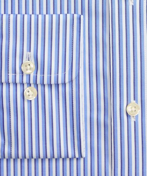 POLO RALPH LAUREN(ポロ ラルフ ローレン)の「カスタム フィット ストライプド ポプリン シャツ(シャツ/ブラウス・メンズ・ブルー・14//15 /16/17)」の7枚目の写真