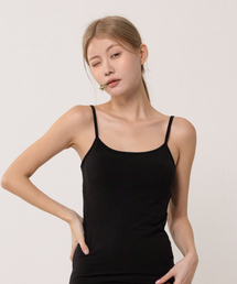 CYCLEAN（サイクリン）の「ノーワイヤーカップ内蔵ブラトップ レディースタンクトップ (ブラック)（Tシャツ/カットソー）」