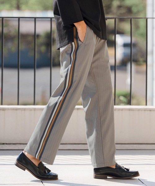 mp14441- ストライプTRサイドラインパンツ(CMB-R0195)（その他パンツ