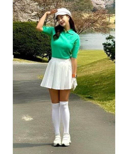 LORDLOAR(ロードロアル)の「シグニチャーカラーニット D/GREEN(ポロシャツ・レディース・その他・SMALL/MEDIUM/LARGE)」の6枚目の写真
