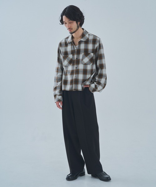 Noen(ノエン)の「クラシックストレートスラックス【セットアップ対応】(スラックス・メンズ・ダークブラウン/ブラック・LARGE/MEDIUM)」の15枚目の写真