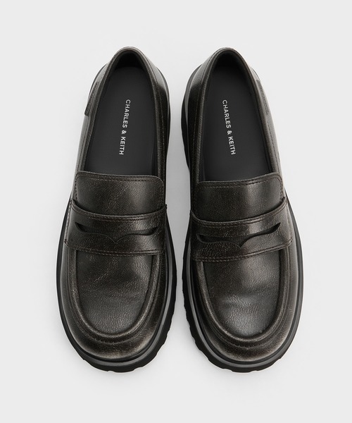 CHARLES & KEITH(チャールズ & キース)の「Eliot エリオット プラットフォームローファー(ローファー・レディース・ブラック/グレー・25.5cm/25cm/24.5cm/23.5cm/23cm/22.5cm)」の11枚目の写真