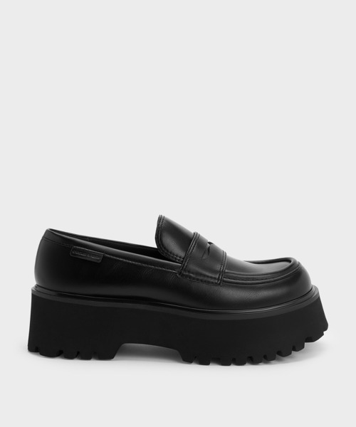 CHARLES & KEITH(チャールズ & キース)の「Eliot エリオット プラットフォームローファー(ローファー・レディース・ブラック/グレー・25.5cm/25cm/24.5cm/23.5cm/23cm/22.5cm)」の14枚目の写真