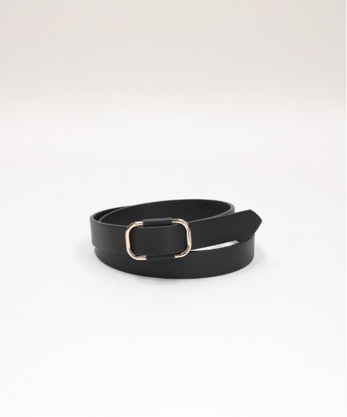 Right-on（ライトオン）の「【HONEYSUCKLE ROSE】ピンレスベルト スクエアバックル (ホールレス / フリーサイズ / マットレザー調)（ベルト・レディース・ブラウン/ブラック・フリー）」の2枚目の写真