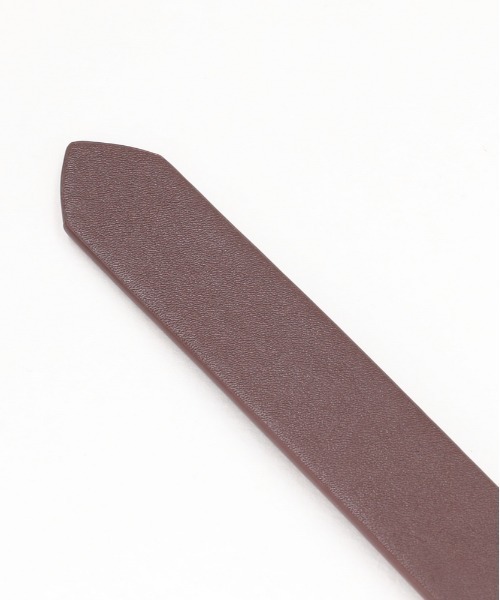 Right-on（ライトオン）の「【HONEYSUCKLE ROSE】ピンレスベルト スクエアバックル (ホールレス / フリーサイズ / マットレザー調)（ベルト・レディース・ブラウン/ブラック・フリー）」の5枚目の写真