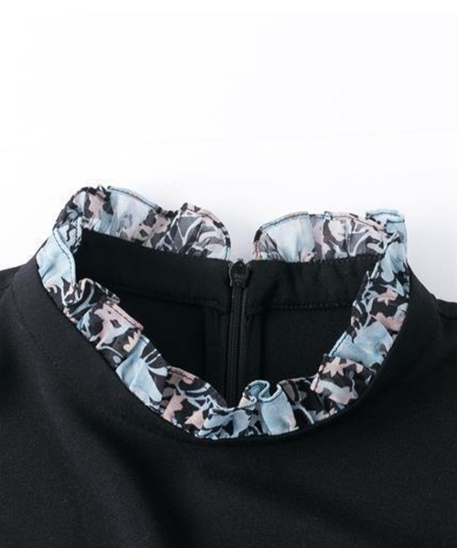 Flugge(フラッジー)の「レイヤード花柄ワンピース(ワンピース・レディース・ブラック・LARGE/MEDIUM)」の3枚目の写真