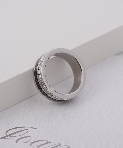 SBG(エスビー)の「SBG ローマ数字 ダブルリング(リング・メンズ・シルバー・18号/16号/21号)」の4枚目の写真