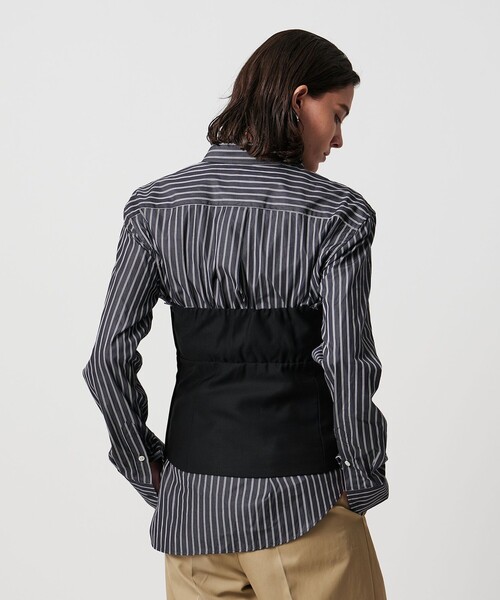 H　BEAUTY&YOUTH UNITED ARROWS（エイチビューティーアンドユースユナイテッドアローズ）の「＜H＞TW ツイル ビスチェ（その他トップス・レディース・ブラック・FREE）」の2枚目の写真