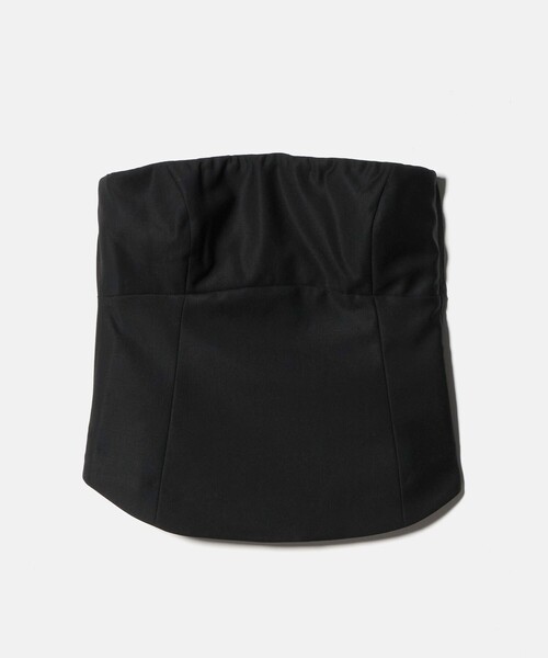 H　BEAUTY&YOUTH UNITED ARROWS（エイチビューティーアンドユースユナイテッドアローズ）の「＜H＞TW ツイル ビスチェ（その他トップス・レディース・ブラック・FREE）」の4枚目の写真