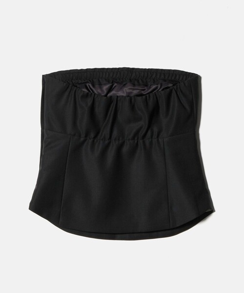 H　BEAUTY&YOUTH UNITED ARROWS（エイチビューティーアンドユースユナイテッドアローズ）の「＜H＞TW ツイル ビスチェ（その他トップス・レディース・ブラック・FREE）」の5枚目の写真