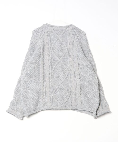 Nu（ニュー）の「【Nu】ローゲージニット（ニット/セーター・レディース・ベージュ/ホワイト/グレー・MEDIUM）」の10枚目の写真