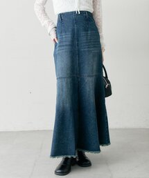 mystic | デニム切替マーメイドスカート(デニムスカート)