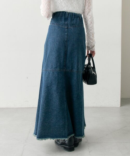mystic(ミスティック)の「デニム切替マーメイドスカート(デニムスカート・レディース・ブルー/ネイビー・2/1)」の14枚目の写真