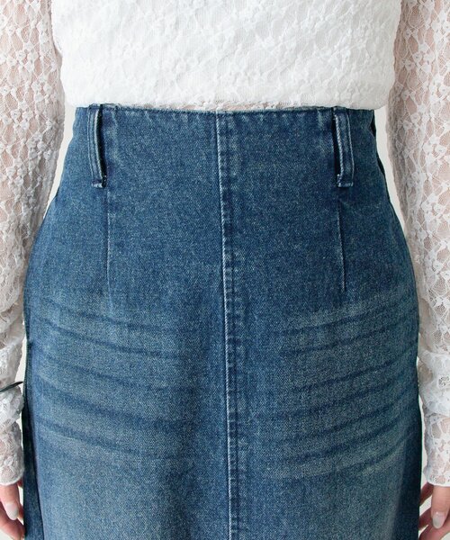 mystic(ミスティック)の「デニム切替マーメイドスカート(デニムスカート・レディース・ブルー/ネイビー・2/1)」の18枚目の写真