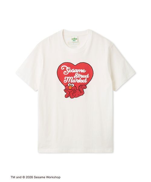 SESAME STREET(セサミストリート)の「【BIG HUGS,BIG HEARTS】【UNISEX】発砲プリントTシャツ(Tシャツ/カットソー・レディース・ピンク/レッド/ブルー・M/L)」の11枚目の写真