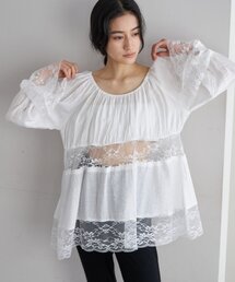 SHENERY | レースチュニックブラウス(シャツ/ブラウス)