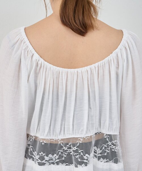 SHENERY（シーナリー）の「レースチュニックブラウス（シャツ/ブラウス・レディース・オフホワイト・FREE）」の17枚目の写真