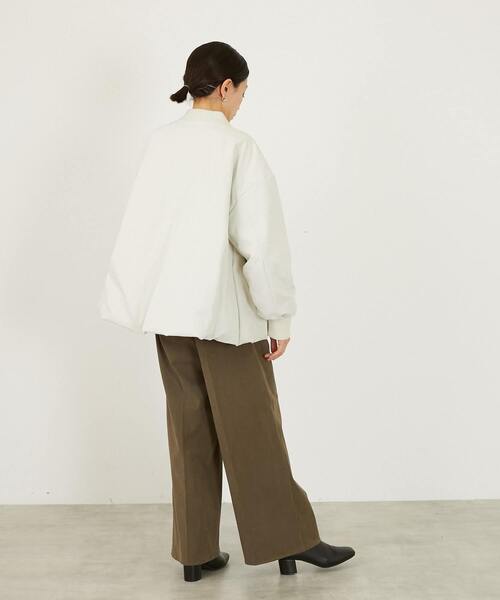 MELROSE claire(メルローズ クレール)の「【薄中綿キルトバルーンジャケット】(その他アウター・レディース・ブラック/アイボリー/カーキ・FREE)」の8枚目の写真