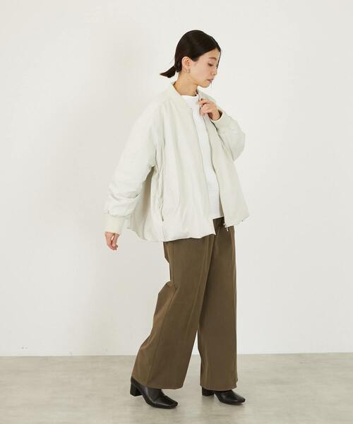 MELROSE claire(メルローズ クレール)の「【薄中綿キルトバルーンジャケット】(その他アウター・レディース・ブラック/アイボリー/カーキ・FREE)」の9枚目の写真