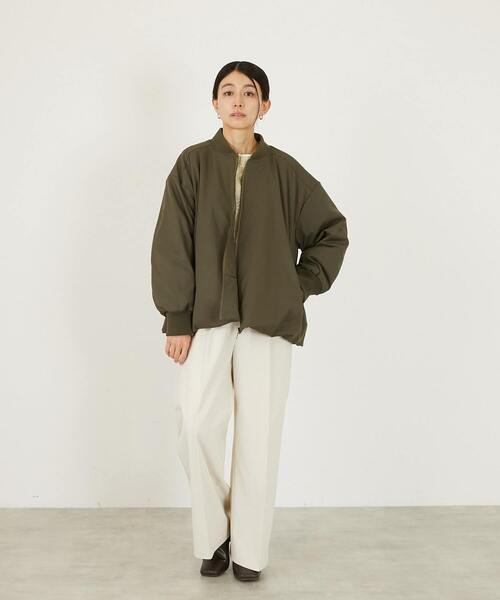 MELROSE claire(メルローズ クレール)の「【薄中綿キルトバルーンジャケット】(その他アウター・レディース・ブラック/アイボリー/カーキ・FREE)」の12枚目の写真