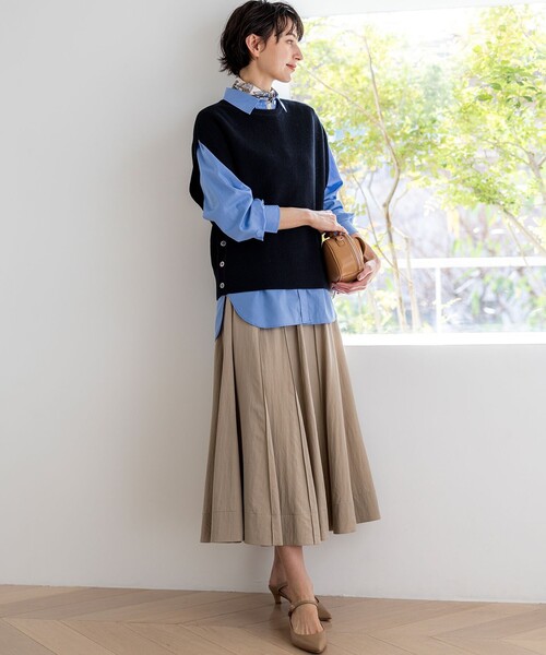 23区（ニジュウサンク）の「CANCLINI シャーティング ベーシックシャツ（シャツ/ブラウス・レディース・ブルー系/ホワイト系/イエロー系その他/サックスブルー系/ピンク系その他・38/36/40）」の17枚目の写真