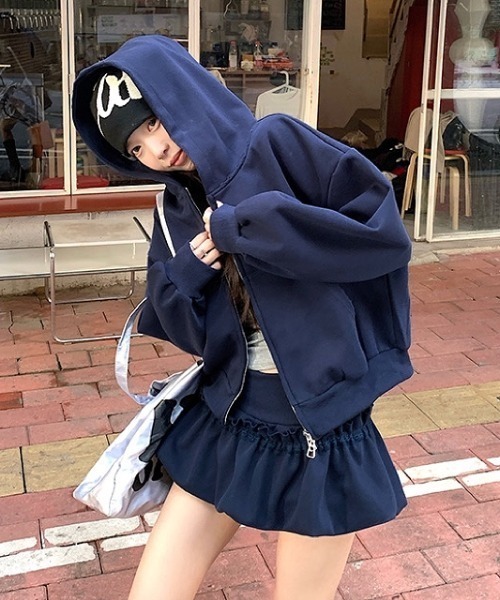 セール】【セットアップ】スウェットダブルジップパーカー×バルーン