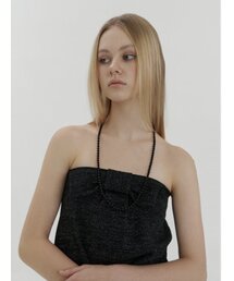 KINDABABY（カインダベイビー）の「sophy black swarovski pearl necklace（ネックレス）」