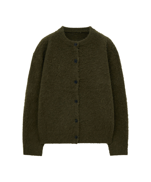 Big Unionの「アルパカブークレクロップカーディガン(オリーブ)(カーディガン/ボレロ・メンズ・その他・S/M/L)」の2枚目の写真