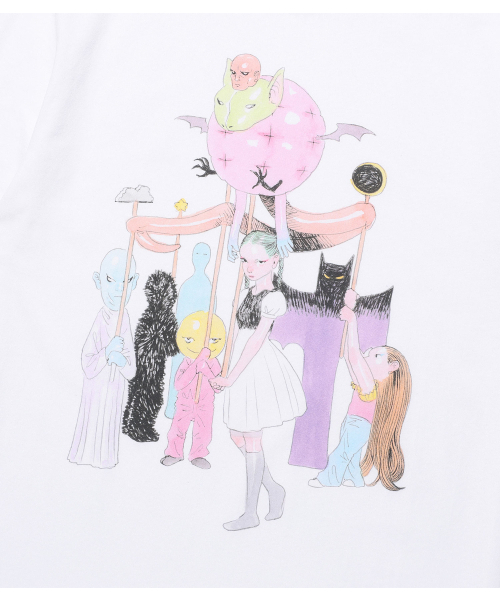 NICE GHOST CLUB(ナイスゴーストクラブ)の「GAKIYA ISAMU TEE_WHITE(NG2FFUT502C)(Tシャツ/カットソー・メンズ・その他・S/M/L)」の4枚目の写真