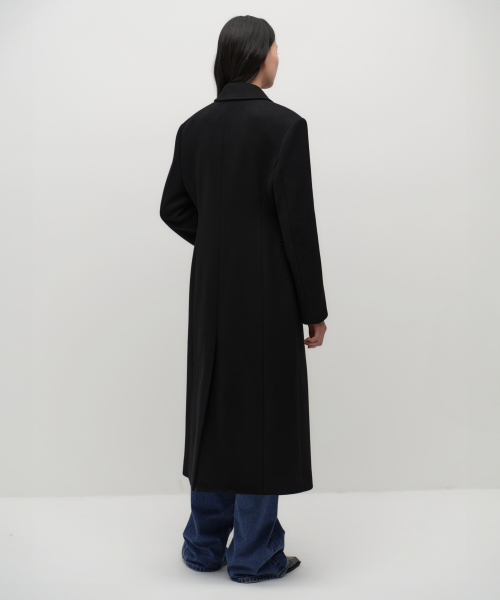 セール】ウィメンズカシミヤブレンドシンチドダブルロングコート