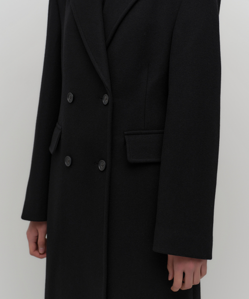 セール】ウィメンズカシミヤブレンドシンチドダブルロングコート