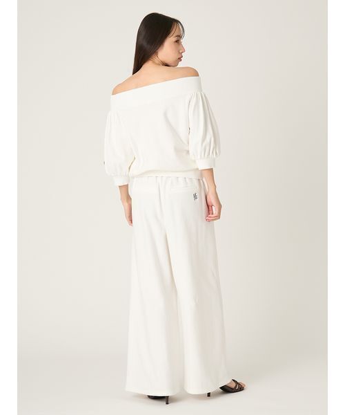 FRAY I.D（フレイアイディー）の「【FRAY I.D｜Champion】リバースウィーブタックワイドパンツ（その他パンツ・レディース・ピンク/ネイビー/オフホワイト・F）」の18枚目の写真