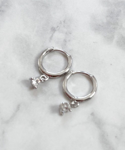 セール】YU-KA:ドロップデザインフープピアス drop design hoop pierce