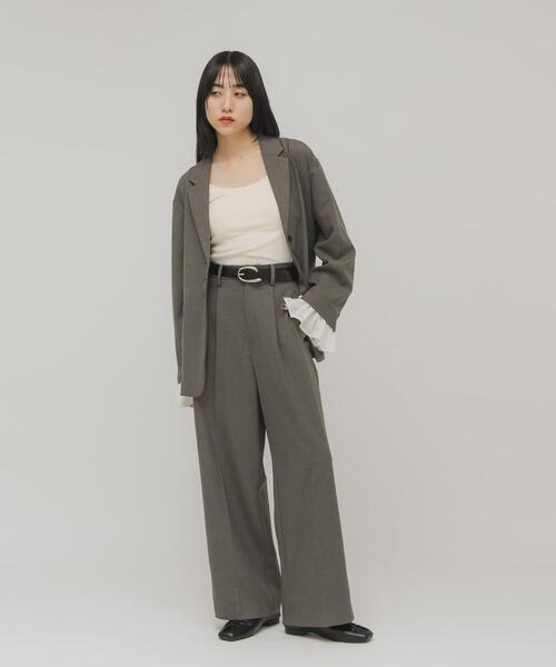 KBF（ケイビーエフ）の「バックルデザインレザーベルト（ベルト・レディース・ブラック/ダークブラウン・ONE）」の12枚目の写真