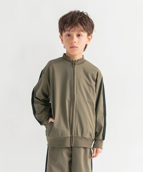 BRANSHES（ブランシェス）の「【WEB限定/DRC】【アクティブテックス】吸水速乾ジップアップジャケット（その他アウター・キッズ・チャコールグレー/ブラック/ベージュ/カーキ・120/150/130/140）」の4枚目の写真