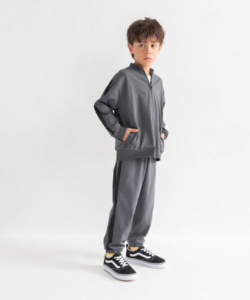 BRANSHES（ブランシェス）の「【WEB限定/DRC】【アクティブテックス】吸水速乾ジップアップジャケット（その他アウター・キッズ・チャコールグレー/ブラック/ベージュ/カーキ・120/150/130/140）」の16枚目の写真