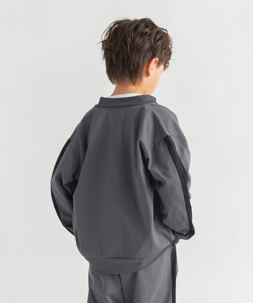 BRANSHES（ブランシェス）の「【WEB限定/DRC】【アクティブテックス】吸水速乾ジップアップジャケット（その他アウター・キッズ・チャコールグレー/ブラック/ベージュ/カーキ・120/150/130/140）」の9枚目の写真