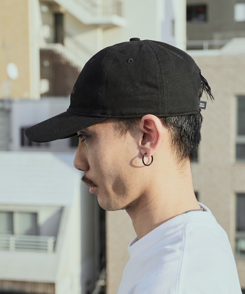 WILD THINGS（ワイルドシングス）の「WILD THINGS/ワイルドシングス COTTON TWILL LOGO CAP 6パネル キャップ2026年春夏（キャップ・メンズ・ブラック・FREE）」の3枚目の写真