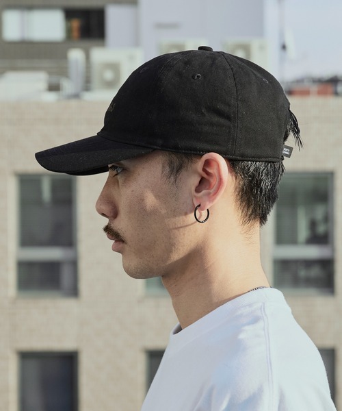 WILD THINGS（ワイルドシングス）の「WILD THINGS/ワイルドシングス COTTON TWILL LOGO CAP 6パネル キャップ2026年春夏（キャップ・メンズ・ブラック・FREE）」の5枚目の写真