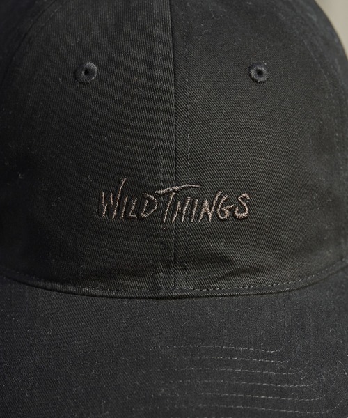 WILD THINGS（ワイルドシングス）の「WILD THINGS/ワイルドシングス COTTON TWILL LOGO CAP 6パネル キャップ2026年春夏（キャップ・メンズ・ブラック・FREE）」の8枚目の写真