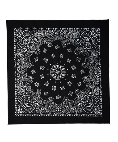 HAV-A-HANK(ハバハンク )の「★HAV-A-HANK★PAISLEY BANDANNA(バンダナ/スカーフ・メンズ・ネイビー系/シルバー/カーキ/ブラック/ブラック×レッド/ネイビー/パープル/グリーン/バーガンディー/レッド/ホワイト/チャコールグレー・FREE)」の13枚目の写真