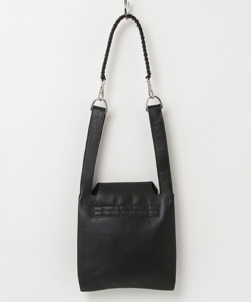 YArKA（ヤーカ）の「【YArKA/ヤーカ】real leather braided strap flap marche bag [wam11] / コブラ編フラップマルシェバッグ（ハンドバッグ・メンズ・ブラック・FREE）」の10枚目の写真