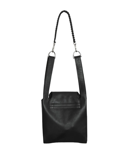 YArKA（ヤーカ）の「【YArKA/ヤーカ】real leather braided strap flap marche bag [wam11] / コブラ編フラップマルシェバッグ（ハンドバッグ・メンズ・ブラック・FREE）」の9枚目の写真