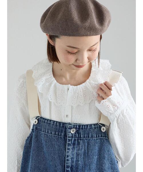Samansa Mos2（サマンサ モスモス）の「オーバーレースブラウス（シャツ/ブラウス・レディース・ブラック/オフホワイト/キナリ・F）」の6枚目の写真