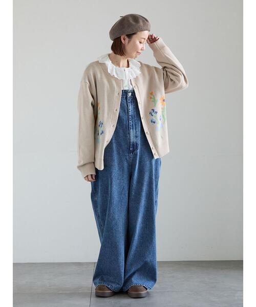 Samansa Mos2（サマンサ モスモス）の「オーバーレースブラウス（シャツ/ブラウス・レディース・ブラック/オフホワイト/キナリ・F）」の10枚目の写真