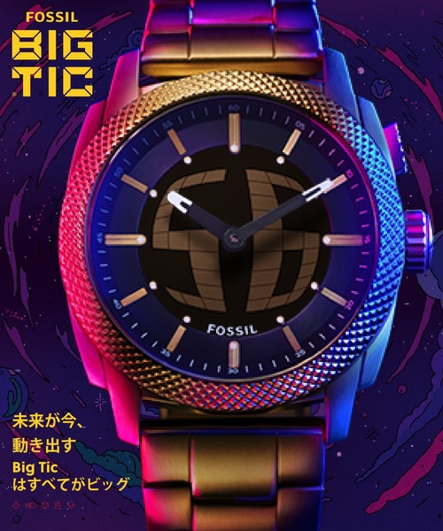 FOSSIL(フォッシル)の「フォッシル Big Tic ビッグティック 腕時計 メンズ アナデジ ステンレス FS6158(アナログ腕時計・メンズ・ピンクゴールド・FREE)」の10枚目の写真