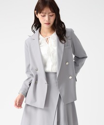 MISCH MASCH | 2026春夏新作 袖裏ストライプダブルテーラードジャケット(テーラードジャケット)