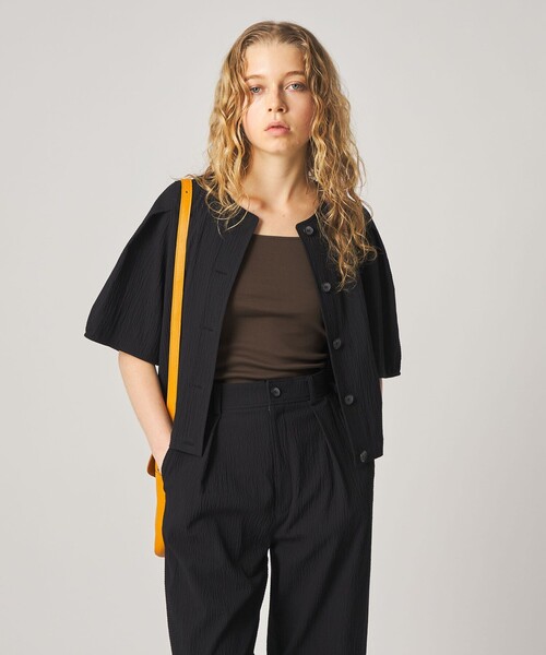 Steven Alan（スティーブンアラン）の「＜Steven Alan＞リップル コットン ブラウス（シャツ/ブラウス・レディース・ホワイト/ブラック・S/M）」の3枚目の写真