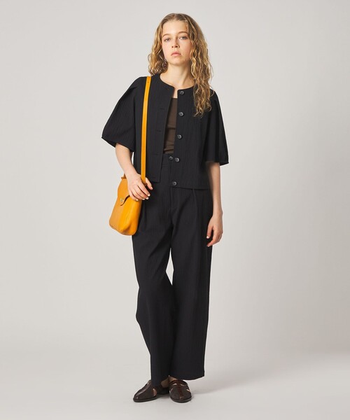 Steven Alan（スティーブンアラン）の「＜Steven Alan＞リップル コットン ブラウス（シャツ/ブラウス・レディース・ホワイト/ブラック・S/M）」の4枚目の写真