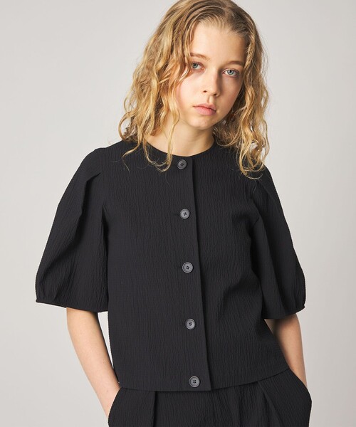 Steven Alan（スティーブンアラン）の「＜Steven Alan＞リップル コットン ブラウス（シャツ/ブラウス・レディース・ホワイト/ブラック・S/M）」の6枚目の写真